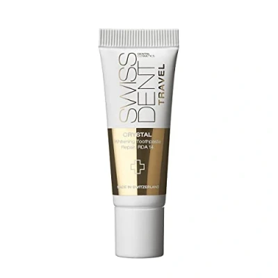 Abbildung von SWISSDENT CRYSTAL Zahnpasta, 10ml Reisegröße aufhellende Whitening aufbauend, remineralisierend &amp; reduziert Empfindlichkeit