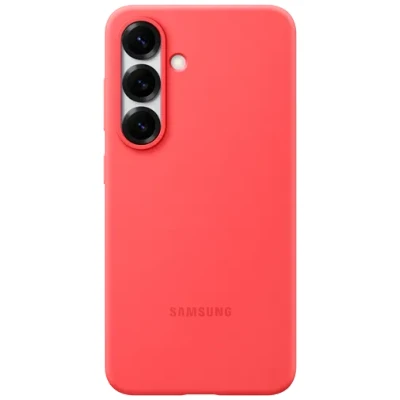 Abbildung von Samsung Silikon Back Cover Rot Galaxy S25