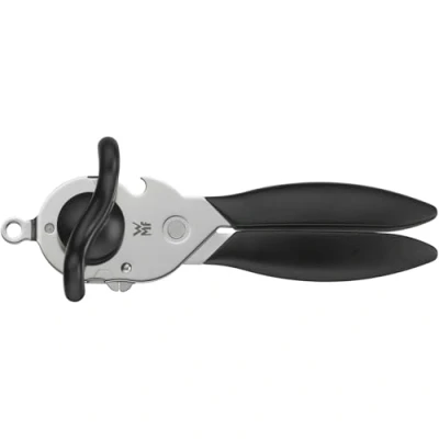 Abbildung von WMF Dosenöffner mit Kapselheber 20 cm, Kunststoff, Cromargan Edelstahl spülmaschinengeeignet