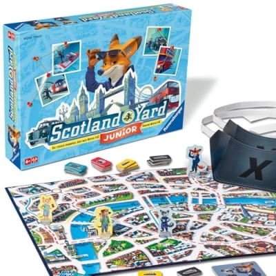 Abbildung von Ravensburger 22450 Scotland Yard Junior, Brettspiel für 2 4 Spieler, Kinderspiele ab 6 Jahren, Gesellschaftsspiel, Familienspiel