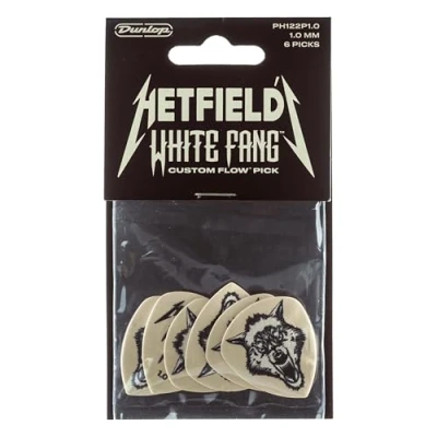 Abbildung von JIM DUNLOP Plektrum Ultex Hetfield&#039;s White Fang 1,00mm 6 Stück, Weiß