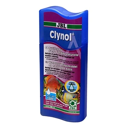 Abbildung von JBL Clynol 25191 Wasseraufbereiter zur Reinigung und Klärung für Süß Meerwasser Aquarien, 250 ml