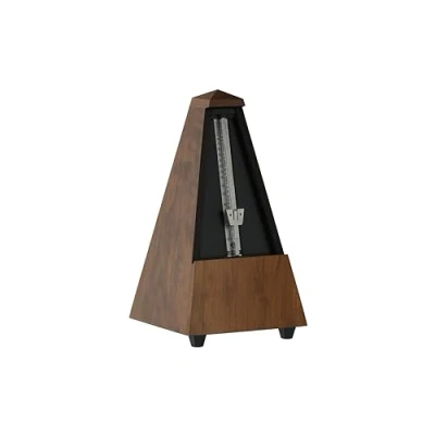 Abbildung von Wittner Metronom 813M Holzgehäuse mit Glocke Taktell Pyramidenform nussbraun matt