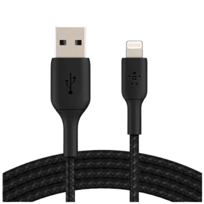 Abbildung von Belkin Boost Charge Lightning Geflochtenes Kabel 1 Meter Schwarz