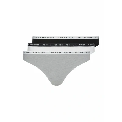 Abbildung von Tommy Hilfiger 3 PACK Slip, Damen, Größe: Small, Medium grey heather/white/black