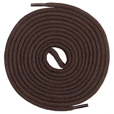 Abbildung von Mount Swiss runde Premium Schnürsenkel aus 100% Baumwolle sehr reißfest Farbe Braun Länge 180cm