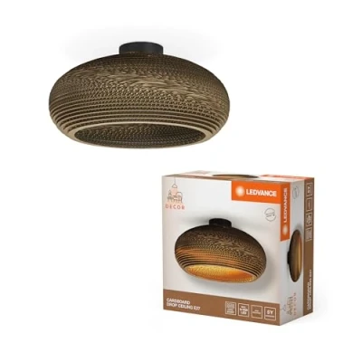 Abbildung von LEDVANCE Hängeleuchte Drop, Ø 40 cm, braun, Wellpappe, E27