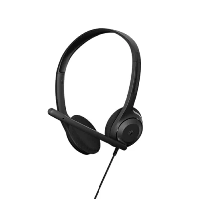 Abbildung von EPOS C1 Business USB C Headset mit Mikrofon, Chrome Zertifiziert, Kopfhörer Kabel, Mikrofon PC, rauschunterdrückendes Verbesserte Audioqualität, Konnektivität für Moderne Geräte, leich