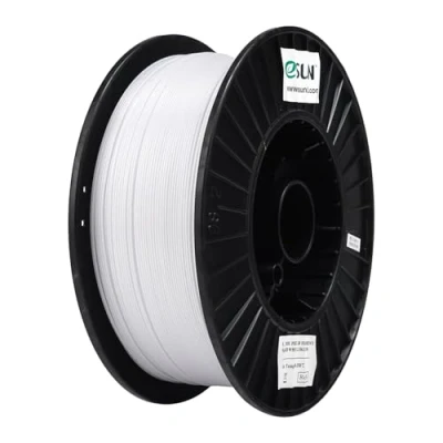 Abbildung von eSUN PETG Filament 1.75 mm, 3D Printer Filament, Measurement Accuracy +/ 0.03 2.5KG Spule Druck für Drucker, Einfarbig weiß