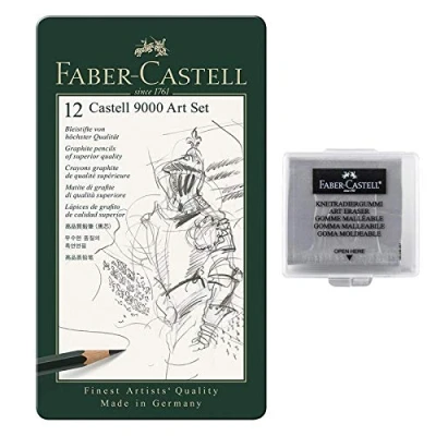 Abbildung von Faber Castell 119065 9000 Bleistift 8B 2H, 12er Pack