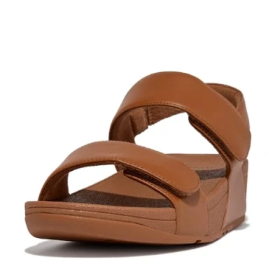 Abbildung von Fitflop LULU Adjustable BACK Strap Keilsandalette, Damen, Größe: 36, Light tan Schuhe