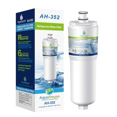 Abbildung von Aquahouse AH 352 kompatibel Wasserfilter für Bosch/Neff/Siemens Kühlschrank 3M CS 52, 452, 51, 640565, 5586605