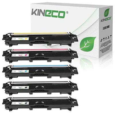 Abbildung von Kineco 5 Toner kompatibel für Brother TN 242 246 DCP 9017CDWG1 9022CDW HL 3142CW 3152CDW 3172CDW MFC 9142CDN 9342CDW 9332CDW Schwarz je 2.500 Seiten, Color 2.200 Seiten