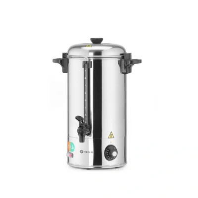 Abbildung von HENDI Heißgetränkespender 20 Liter mit Zapfhahn bis 99 C 34 x 23 47 cm einwandige Edelstahl Ausführung 2200 W, Gastro Glühweinkocher