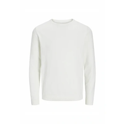 Abbildung von Jack &amp; Jones CREW NECK Strickpullover, Herren, Größe: Large, Cloud dancer