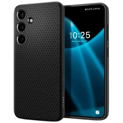 Abbildung von Spigen Liquid Air TPU Back Cover Schwarz Samsung Galaxy S24