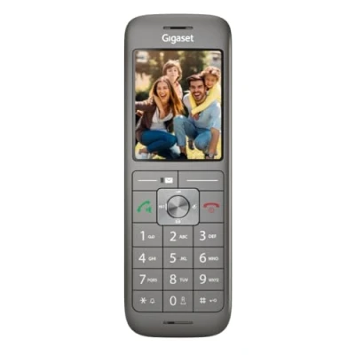 Abbildung von Gigaset CL660HX design DECT Mobilteil mit Ladeschale Fritzbox kompatibel hochwertiges Schnurloses Telefon für Router und Basis, anthrazit metallic [Deutsche Version] [Ohne Basis]