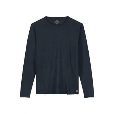 Abbildung von Dstrezzed Heavy SLUB Langarmshirt, Herren, Größe: XL, Dk. navy