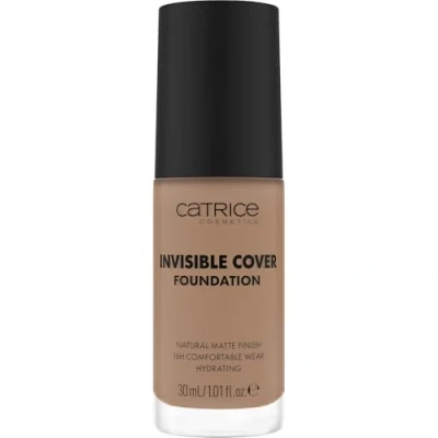 Abbildung von Catrice Invisible Cover Foundation, Nr. 045N, Nude, feuchtigkeitsspendend, langanhaltend, natürlich, für trockene Haut, vegan, ölfrei, ohne Parabene, Mikroplastikpartikel, 1er Pack (30ml)
