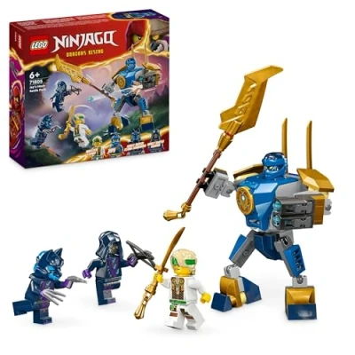 Abbildung von Lego NINJAGO Jay Battle Mech, Ninja Spielzeug für Kinder mit Figuren inkl. Minifigur Mini Katana, Actionfiguren &amp; Mechs, kleines Geschenk kreative Jungs und Mädchen ab 6 Jahren 71805