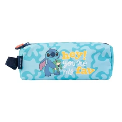 Abbildung von Grupo Erik Stitch Federmäppchen Mädchen Schulmäppchen mit Griff und Reißverschluss │ für Teenager, Schulbedarf Schreibwaren Ideal Schulanfang, blau, Schule, Schule