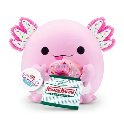 Abbildung von Snackles 77573M, Axolotl (Krispy Kreme), Series 2, 35 cm großes Plüschspielzeug, Medium (35 cm)