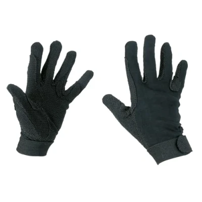 Abbildung von Covalliero Reithandschuhe Baumwolle Jersey Gr.M schwarz