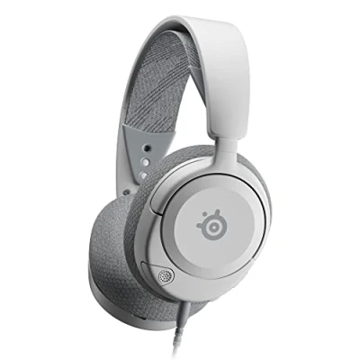 Abbildung von SteelSeries Arctis Nova 1 Multi System Gaming Headset Hi Fi Treiber 360 Surround Sound AirWeave Memory Foam Ohrpolster Mikrofon mit Geräuschunterdrückung PC, PS5, PS4, Switch, Xbox Weiß
