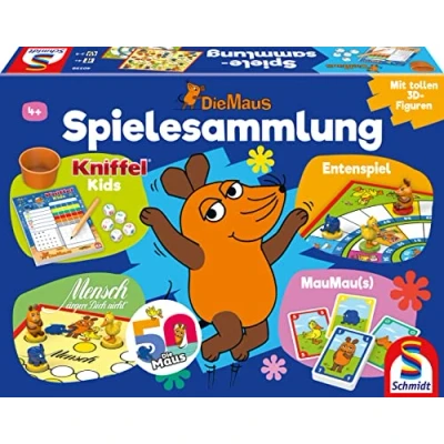 Abbildung von Schmidt Spiele 40598 Die Maus, Spielsammlung, Bunt, Meerkleurig