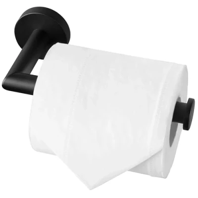 Abbildung von HITSLAM Toilettenpapierhalter, WC Edelstahl Klopapierhalter für Küche und Badzimmer Toilette Toilettenpapier (Matt Schwarz)
