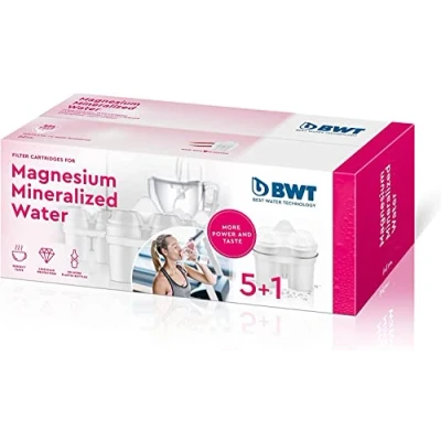 Abbildung von BWT Magnesium Mineralized Water Wasserfilterkartuschen, Kunststoff, Weiß, 6 Stück (1er Pack),