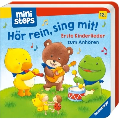 Abbildung von ministeps: Hör rein, sing mit! Erste Kinderlieder zum Anhören: Soundbuch Ab 1 Jahr, Spielbuch, Bilderbuch: 12 Monaten
