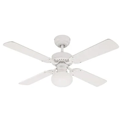 Abbildung von Westinghouse Vegas 7218540 Deckenventilator mit Beleuchtung, A++ to E, Metall, 60 W, E27, weiß, 105 x 44.2 cm