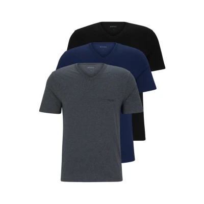 Abbildung von BOSS Classic 3 PACK Unterhemd/shirt, Herren, Größe: Small, Open blue