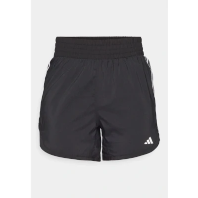 Abbildung von adidas Damen Pacer Training 3 Stripes Woven High Rise Shorts Lässige, Black/White, M 5 inch