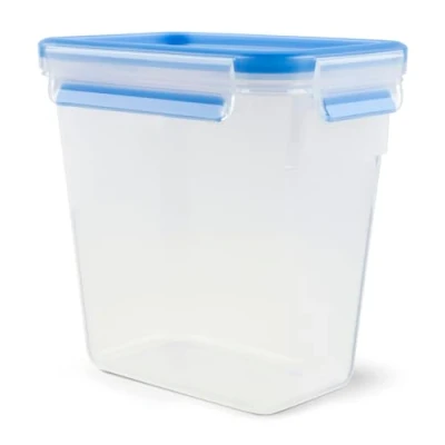 Abbildung von Emsa 508543 CLIP &amp; CLOSE FRISCHHALTEDOSE Rechteckige mit Deckel 1,5 Liter Transparent/Blau 100% dicht