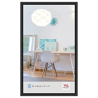 Abbildung von walther design Bilderrahmen schwarz 10 x 18 cm New Lifestyle Kunststoffrahmen KV118B