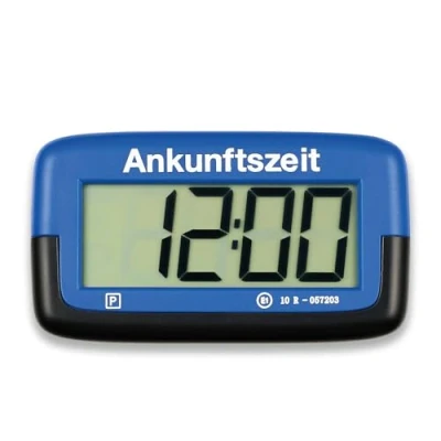 Abbildung von Needit elektronische Parkscheibe Park Micro I automatische elektrisch mit Zulassung vom Kraftfahrt Bundesamt kompakte, Digitale Parkuhr gut lesbarem Display langlebige Batterie