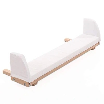 Abbildung von babybay Verlängerungsseite Natur unbehandelt inkl. Matratzenergänzung weiß passend für Modell Maxi, Boxspring und Comfort Plus