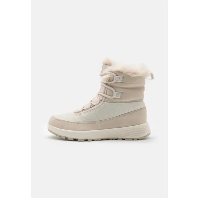 Abbildung von Columbia SLOPESIDE PEAK LUXE Snowboot/Winterstiefel, Damen, Größe: 38.5, Dark stone/sea salt Schuhe