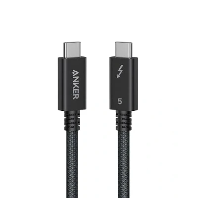 Abbildung von Anker Prime Thunderbolt 5 Kabel, 1m USB C auf 240W Schnellladen, 80Gbps Datenübertragung, 8K und 4K kompatibel ideal für iPhone 16, MacBook Air mehr (Thunderbolt zertifiziert)
