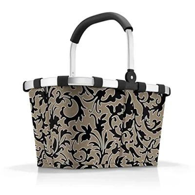 Abbildung von reisenthel carrybag baroque marble Stabiler Einkaufskorb mit viel Stauraum und praktischer Innentasche Elegantes wasserabweisendes Design
