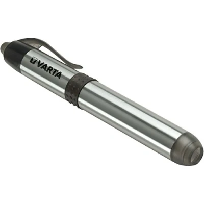Abbildung von VARTA Diagnostikleuchte LED inkl. 1x AAA Batterie, Pen Light, Pupillenleuchte, extrem schlanke und leichte Stiftlampe, Taschenlampe, für Einsätze im Krankenhaus, Altenheim, Arztpraxis, silbern