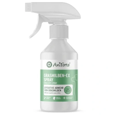 Abbildung von AniForte Grasmilben EX Spray 250ml Grasmilbenspray für Hunde, effektive &amp; langzeitige Abwehr gegen Parasiten, beruhigt gereizte Haut lindert Juckreiz