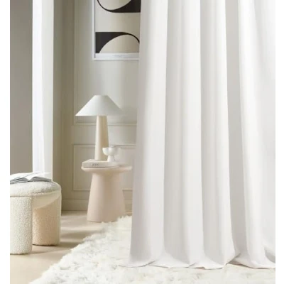 Abbildung von ROOM99 Vorhang mit Kräuselband Aura 140 x 250 cm Breite Höhe Verdunkelung Schiebegardinen Deko Modern Curtain Gardine Wohnzimmer Schlafzimmer Ecru, 1 Stück