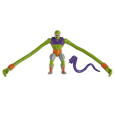 Abbildung von MASTERS OF THE UNIVERSE Snake Men Sssqueeze Schlangenmensch Bösewicht mit beweglichen 18 cm großen Figuren, inklusive Zubehörteil, perfekt zum Sammeln und Spielen, HLB53, HKM78