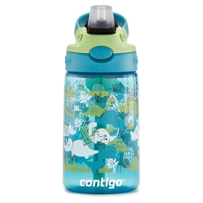 Abbildung von Contigo 2127479 Kids’ easy Clean AUTOSPOUT Straw water Bottle; BPA free, robust bottle;,1 leak proof; clean; ideal for daycare, preschool, school and sports; 14 oz