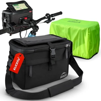Abbildung von Borgen KLICKfix Lenkertasche Smartphone Wasserabweisend und geräumig Fahrradlenkertasche 6 L Fahrradtasche Lenker ebike Handy