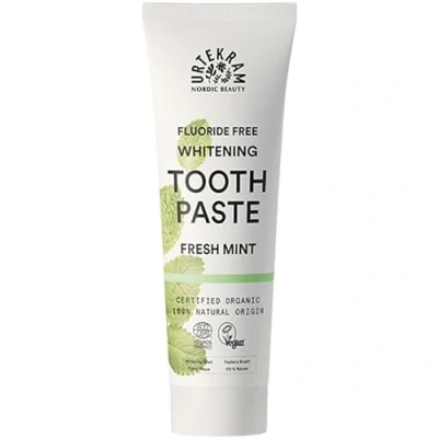 Abbildung von Urtekram Fresh Mint Zahnpasta Vegan Zahnaufhellende ohne Fluorid Bio und natürliche Inhaltsstoffe Dental, 75 ml (1er Pack)