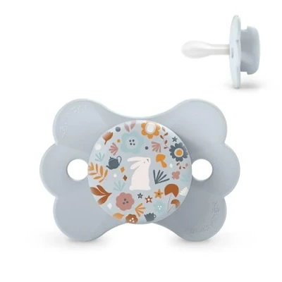 Abbildung von Suavinex, Schnuller für Babys 0 6 Monate, mit physiologischem Silikonsauger SX Pro, Symmetrischer, flacher und flexibler Sauger, Neugeborene, Respektiert die Mundentwicklung, Blau